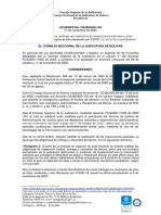 Acuerdo CSJBOA20-143 Restringe Diligencias en Los Municipios de Alta Afectación Por COVID