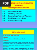 Entrepreneurship For Engineers Chapter - 5 Growing The New Ventures