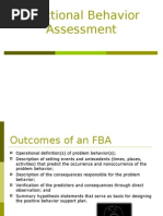 Functional Behavior Assessment