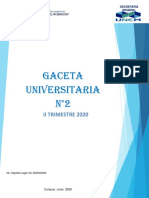 Gaceta Universitaria II Trimestre 2020 PDF
