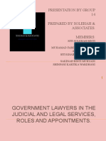 Govt Lawyers in Judicial & Legal Services Roles & Appmt