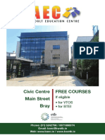 FREE COURSES AT BRAY ADULT EDUCATION CENTRE