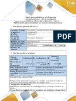 Guía de actividades y rúbrica de evaluación - Fase 3 - Aplicaciones psicosociales de las teorías contemporáneas.pdf
