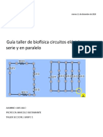 Guía Taller de Biofísica Circuitos Electricos en Serie y en Paralelo