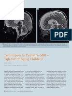 Techniques in Pediatric MRI - Tips For Imaging Children: How-I-do-it