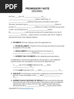 promissory-note-secured-form