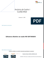 Clase 10 - Esfuerzo Efectivo en Suelos No Saturados