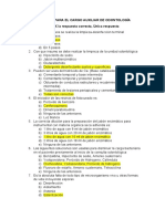 Examen para El Cargo Auxiliar de Odontología Con Rta