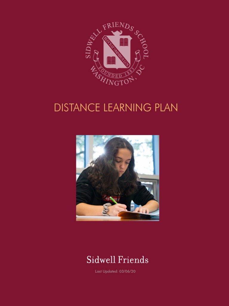Distance Learning Plan: Last Updated: 03/06/20 | PDF | Distance ...