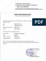 Surat Keterangan Aktif: Son 2 Pe Cangp RI