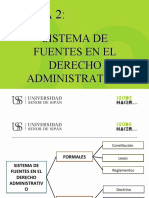 Tema 2. Sistema de Fuentes Del Derecho Administrativo