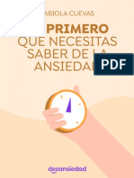 Lo Primero Que Necesitas Saber de La Ansiedad - Desansiedad PDF