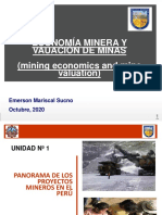 Unidad 1 Panorama de Los Proyectos Mineros en El Perú