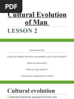 Cultural Evolution of Man