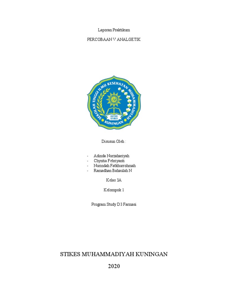 Laporan Praktikum Analgetik | PDF