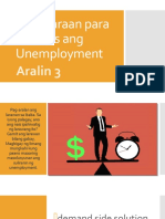 Mga Paraan para Malutas Ang Unemployment