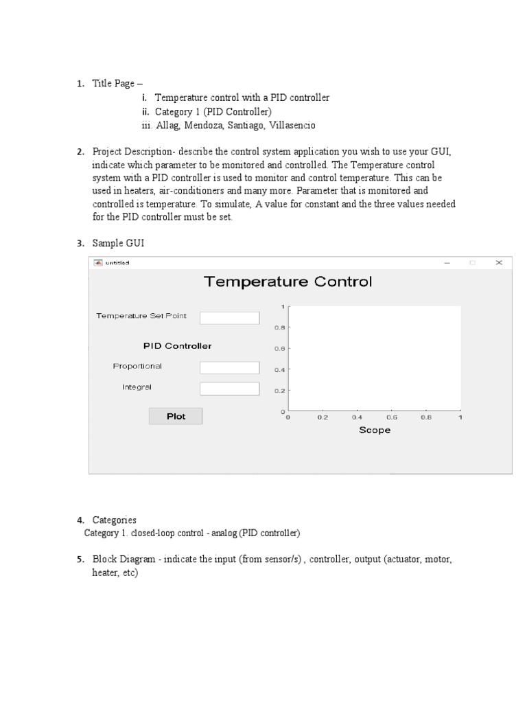 PID Temperature Control System | PDF