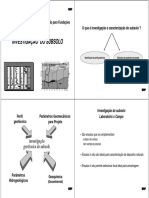 Investigação Do Subsolo e Ensaios de Campo