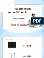 Personal Pronouns and To BE Verb: Present Simple