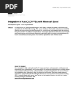 Integration of Autocad® Vba With Microsoft Excel: Walt Disney World Swan and Dolphin Resort Orlando, Florida