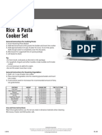 Rice & Pasta Cooker Set: Microwave