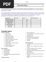 Download Persuasive Essay Packet by lkwilliams27 SN48803699 doc pdf