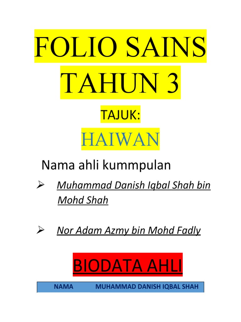 Folio Sains Tahun 3 Danish Dan Adam Pdf