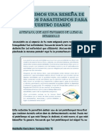 Escribimos Una Reseña de Nuestros Pasatiempos para Nuestro Diario