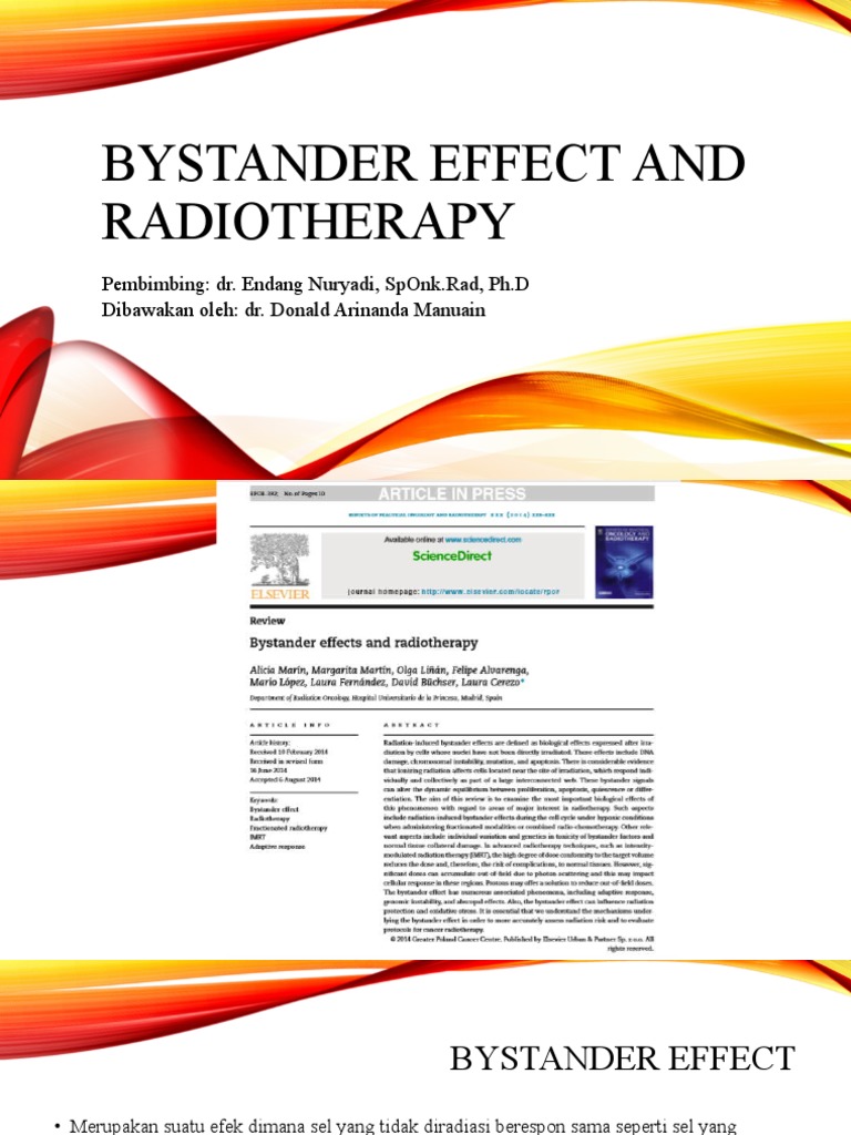 Bystander Effect pada Radioterapi | PDF