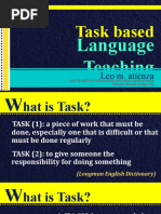 Leo M. Atienza-English 111 Second Language Acquisition-Task-Based Language Teaching and Reflective Teaching