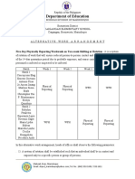 Department of Education: Five-Day Physically Reporting Workweek On Two-Week Shifting or Rotation - It Is A System