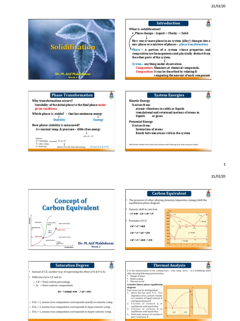 Understanding Solidification and Phase Transformation | PDF | Phase ...