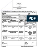 Teacher'S Individual Plan For Professional Development (Ippd) School Year 20 - 20