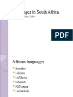 Languages in South Africa Powerpoint  -Neli