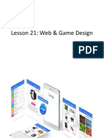 Lesson 21: Web & Game Design