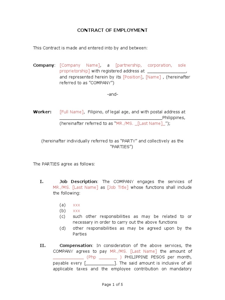 Non-Compete Clause in Employment Contract | PDF | Damages | Employment