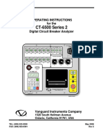 Operating Instructions for CT-6500 Digital Circuit Breaker Analyzer