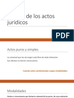 Efectos de Los Actos Jurídicos