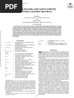 Flight Dynamics and Control Authority of Flap-Controlled Open Boxes