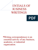 3 Essentials of Business Writings