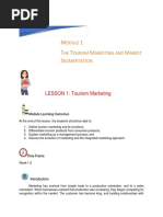 Tourism and Hospitality Marketing Module No.1 PDF