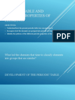 Periodic Table & Properties