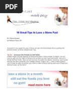 Download 10 Great Tips to Lose a Stone Fast  Get Skinny - by Sharon SN4880568 doc pdf