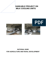 Model Bankable Project On Bulk Milk Cooling Units: National Bank For Agriculture and Rural Development