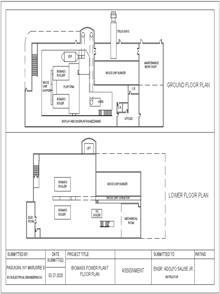 Biomass Power Plant Floor Plan | PDF | Energy Technology | Energy ...
