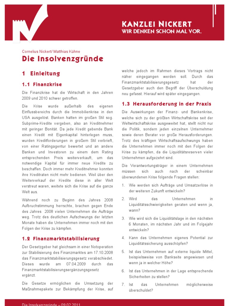 Nickert Whitepaper Insolvenzgründe Legal Liability - 