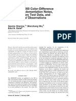 The CIEDE2000 Color-Difference Formula: Implementation Notes, Supplementary Test Data, and Mathematical Observations