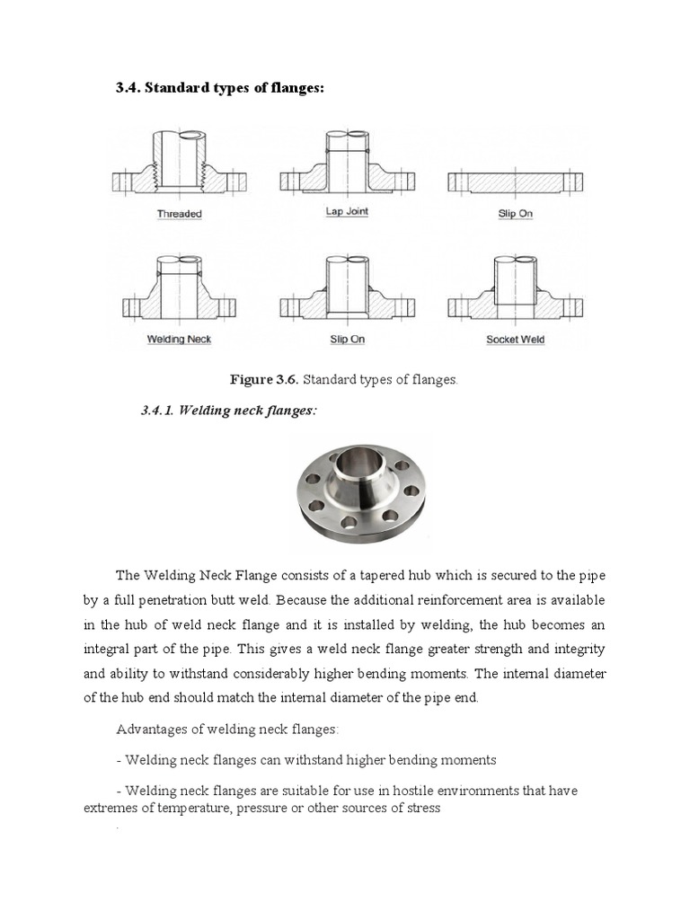 Types of Flanges and Welding Joints | PDF | Pipe (Fluid Conveyance ...