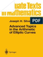 (Graduate Texts in Mathematics 151) Joseph H. Silverman (Auth.) - Advanced Topics in The Arithmetic of Elliptic Curves-Springer-Verlag New York (1994) PDF