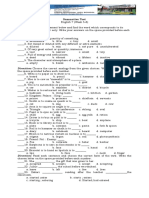 2nd Summative Test - Eng.7